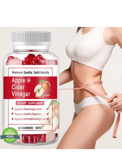 Keto Organic Sugar Free Korea Apple Cider Vinegar Vitamins Gummies for Weight & Fat Loss, Belly Fat Burner - 60 High Strength Keto Gummies