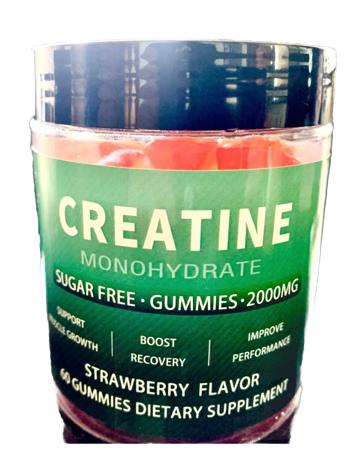 Creatine Monohydrate - 60Gummies 2000mg - Fitness & sports training Performance